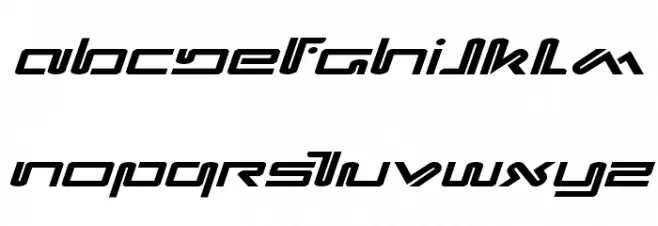 Xephyr Expanded Italic フォント 大文字