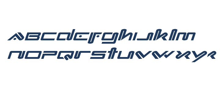 Xephyr Expanded Italic Lowercase