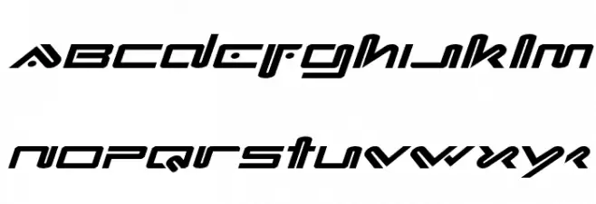 Xephyr Expanded Italic 字体 小写