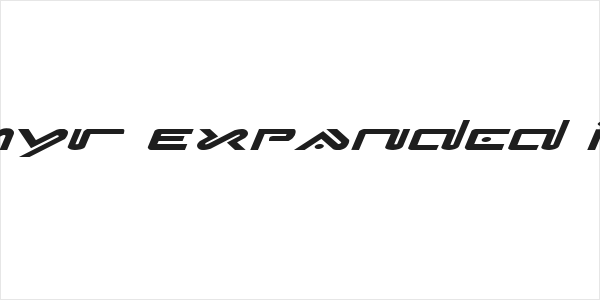 Xephyr Expanded Italic Logo