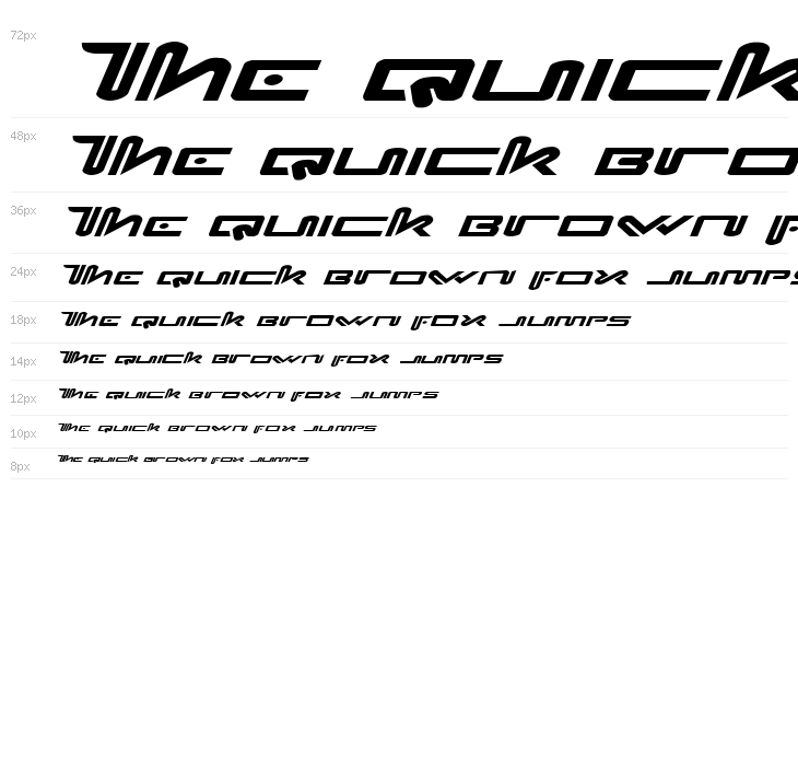 Xephyr Expanded Italic Waterfall