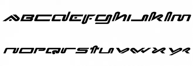 Xephyr Expanded Italic 字体 小写