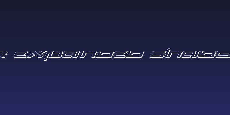 Xephyr Expanded Shadow Italic Social Header