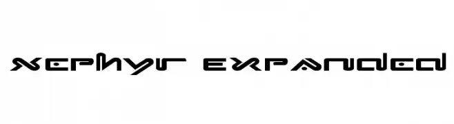 Xephyr Expanded  font caratteri gratis