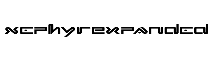 Xephyr Expanded  フリーフォントのダウンロード