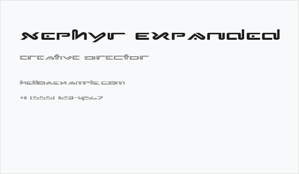 Xephyr Expanded Business Card