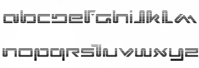 Xephyr Gradient Schriftart Groß