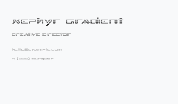 Xephyr Gradient Business Card