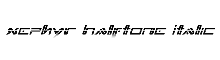 Xephyr Halftone Italic  font caratteri gratis