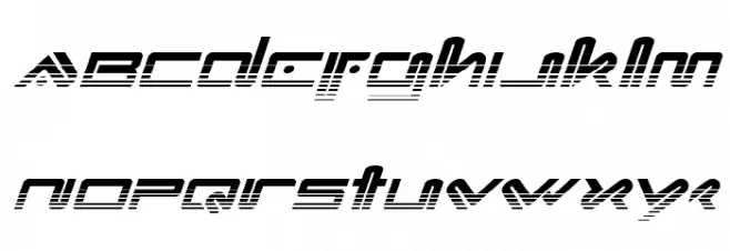Xephyr Halftone Italic Fonte MINÚSCULAS
