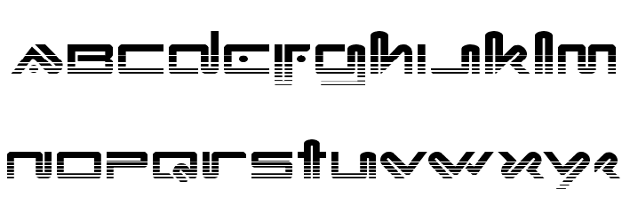 Xephyr Halftone Font LOWERCASE