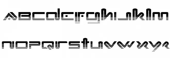 Xephyr Halftone 字体 小写