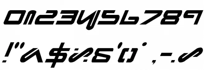 Xephyr Italic Font OTHER CHARS