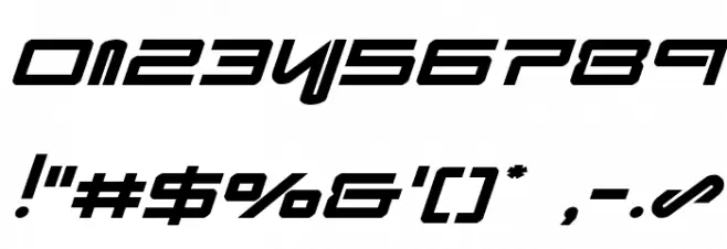 Xephyr Italic Font OTHER CHARS