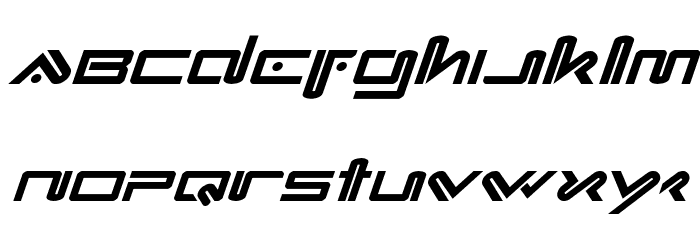 Xephyr Italic Font LOWERCASE