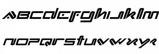 Xephyr Italic Schriftart Kleinbuchstaben