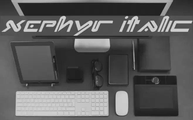 Xephyr Italic Font examples