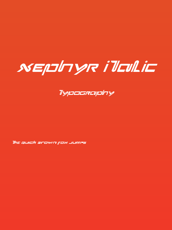 Xephyr Italic Poster