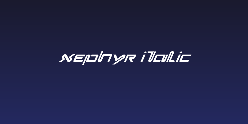 Xephyr Italic Social Header