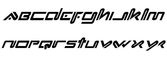 Xephyr Italic Font LOWERCASE