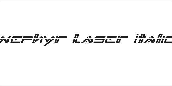 Xephyr Laser Italic Logo