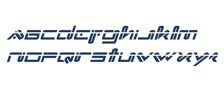 Xephyr Laser Italic Lowercase