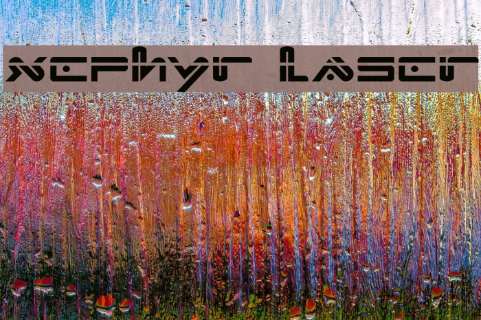 Xephyr Laser Font examples