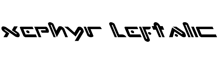 Xephyr Leftalic  Free Fonts Download