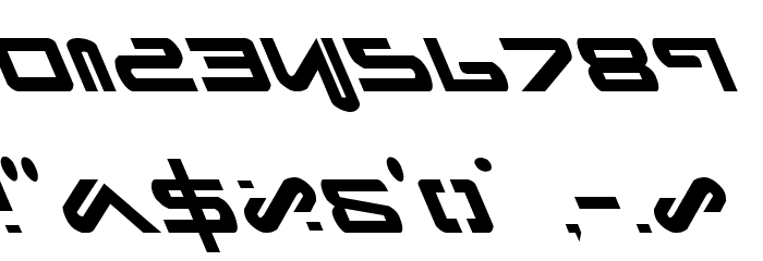 Xephyr Leftalic Font OTHER CHARS
