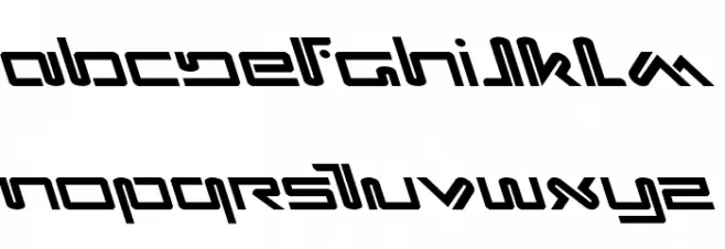 Xephyr Leftalic Schriftart Groß