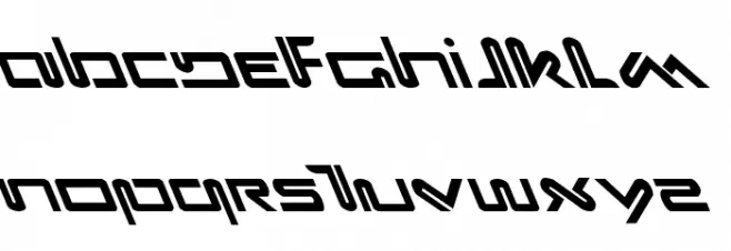 Xephyr Leftalic フォント 大文字