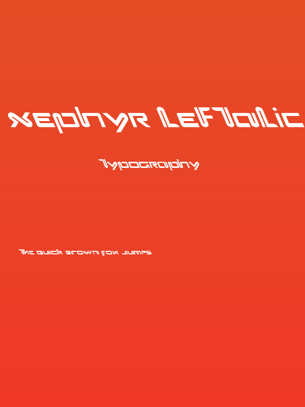 Xephyr Leftalic Poster