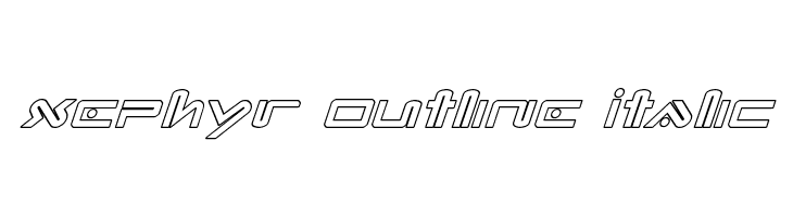 Xephyr Outline Italic  नि: शुल्क फ़ॉन्ट्स डाउनलोड