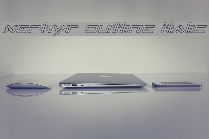 Xephyr Outline Italic Example 1