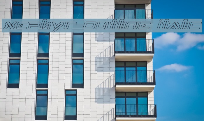 Xephyr Outline Italic Example 3