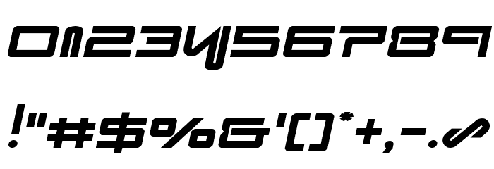Xephyr Semi-Italic Font OTHER CHARS