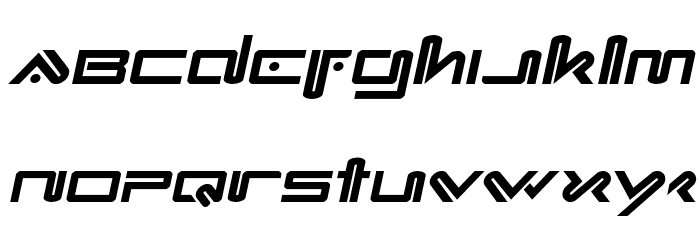 Xephyr Semi-Italic Font LOWERCASE