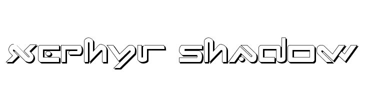 Xephyr Shadow Font
