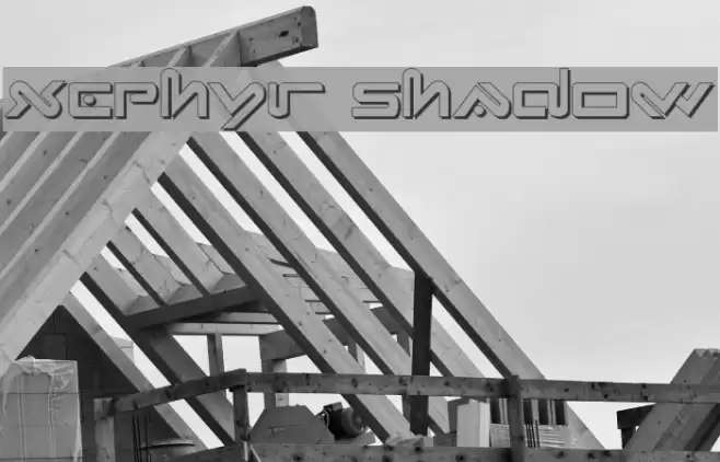 Xephyr Shadow Font examples