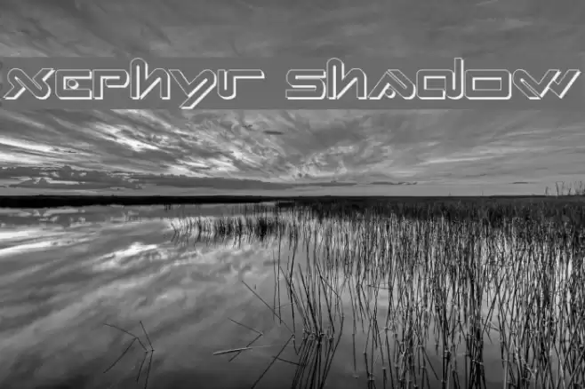 Xephyr Shadow Font examples