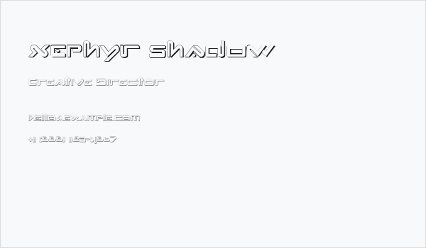 Xephyr Shadow Business Card