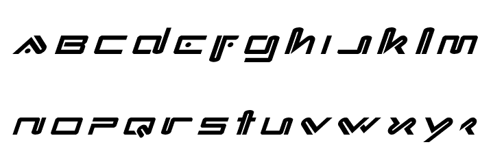 Xephyr Title Italic Font LOWERCASE