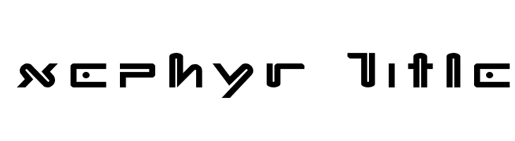 Xephyr Title  Descarca Fonturi Gratis
