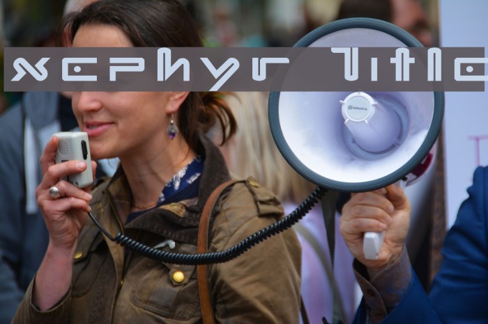 Xephyr Title Font examples