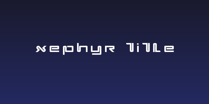 Xephyr Title Social Header