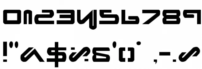 Xephyr Font OTHER CHARS