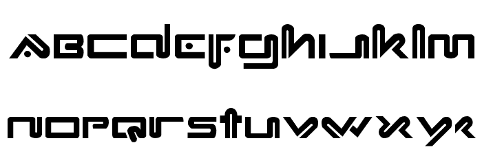 Xephyr Font LOWERCASE
