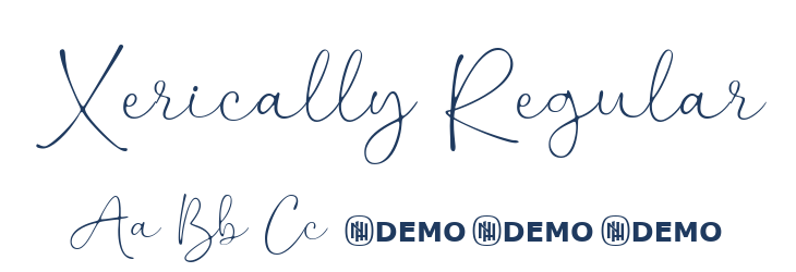 Xerically Regular Font Preview