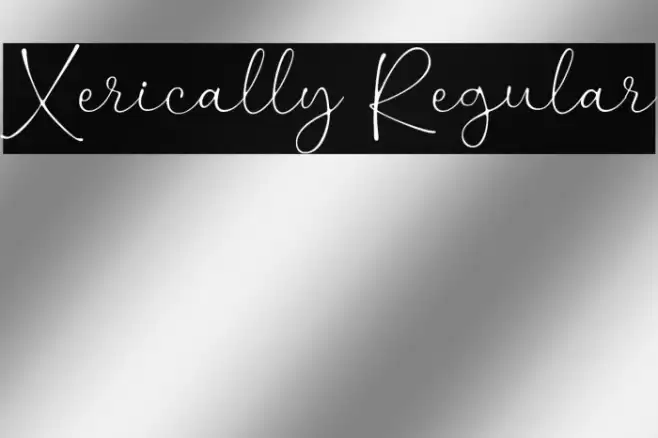 Xerically Regular خط examples