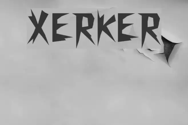 Xerker Font examples
